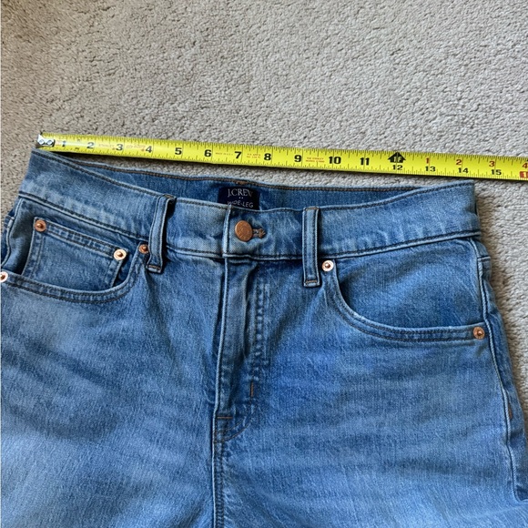 J Crew Wide- Leg Cropped Jean in all-day Stretch and Spring Storm Wash Size 27 - Picture 6 of 10
